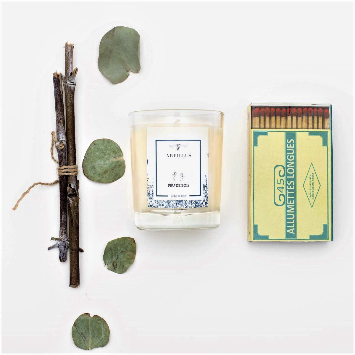 Set 3 bougies Miel & fève tonka // Cèdre & vétiver // Feu de bois