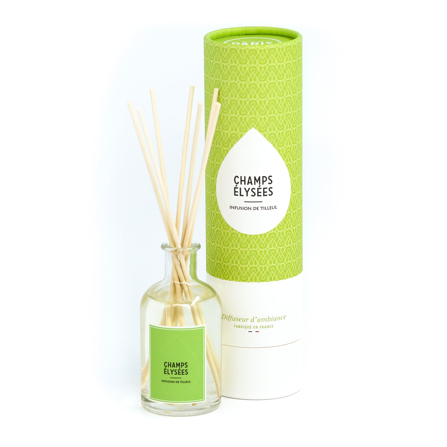 Set Bougie & Diffuseur Tilleul & Fleurs blanches _ Champs Elysée