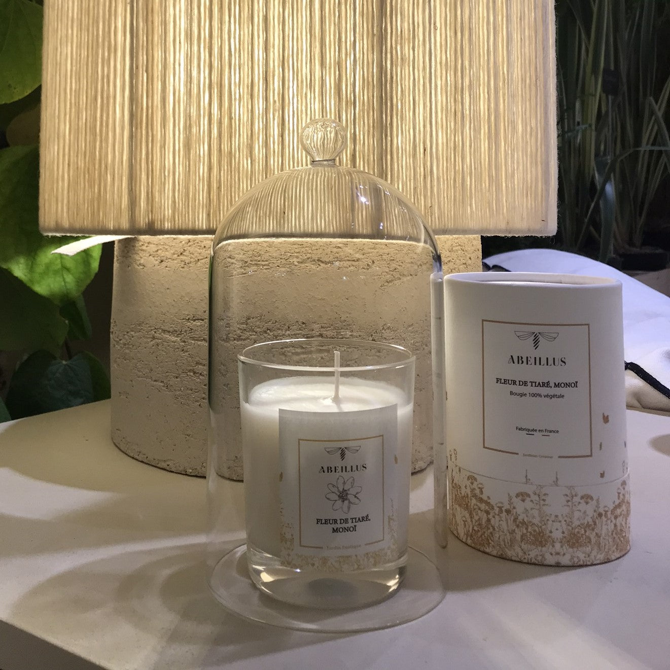 Bougie Fleur de Tiaré - NATURE ET BON SENS Bougie Fleur de Tiaré - NATURE ET BON SENS